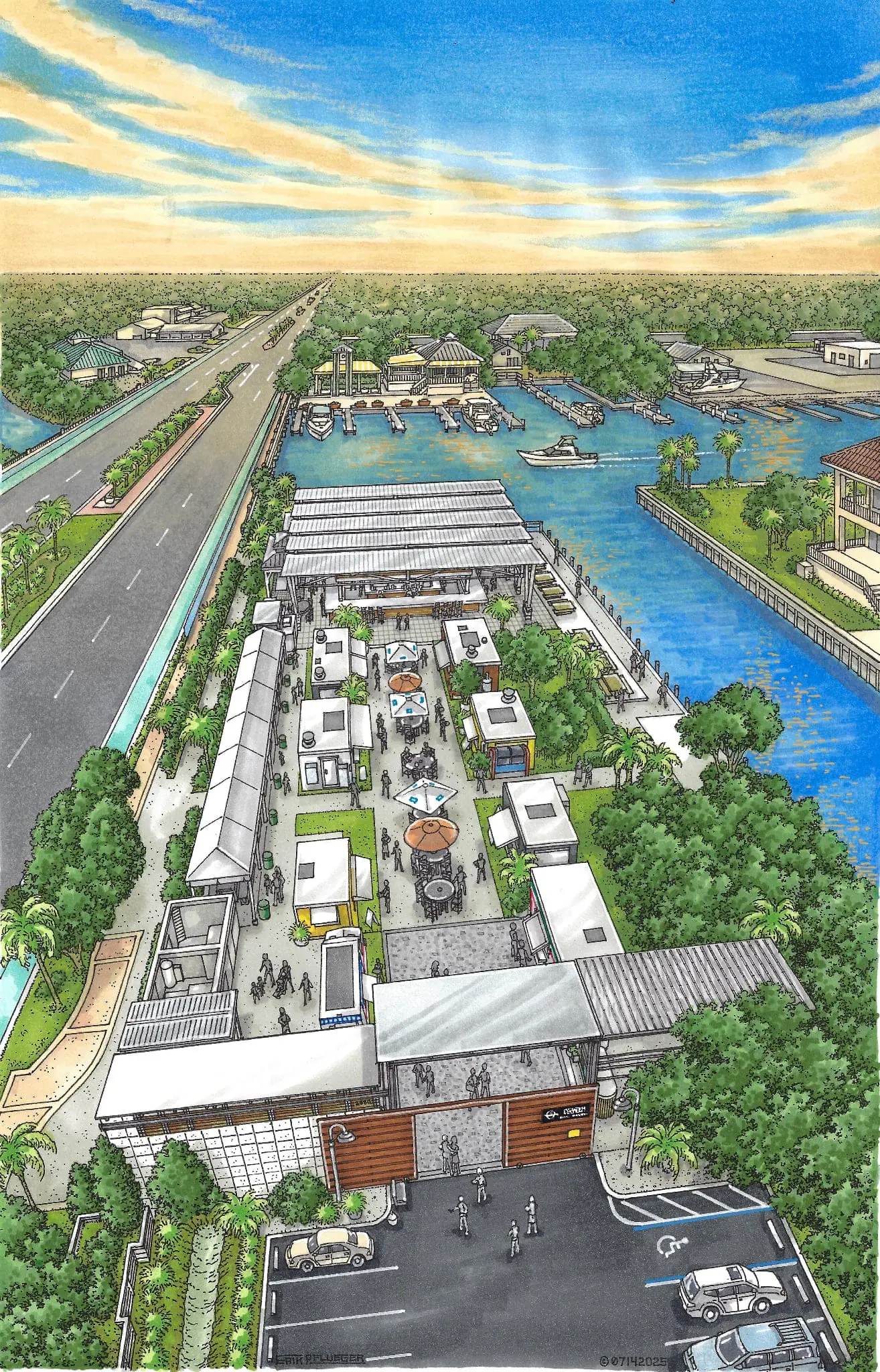 Original conceptual rendering of Celebration Park Naples by Erik Pflueger