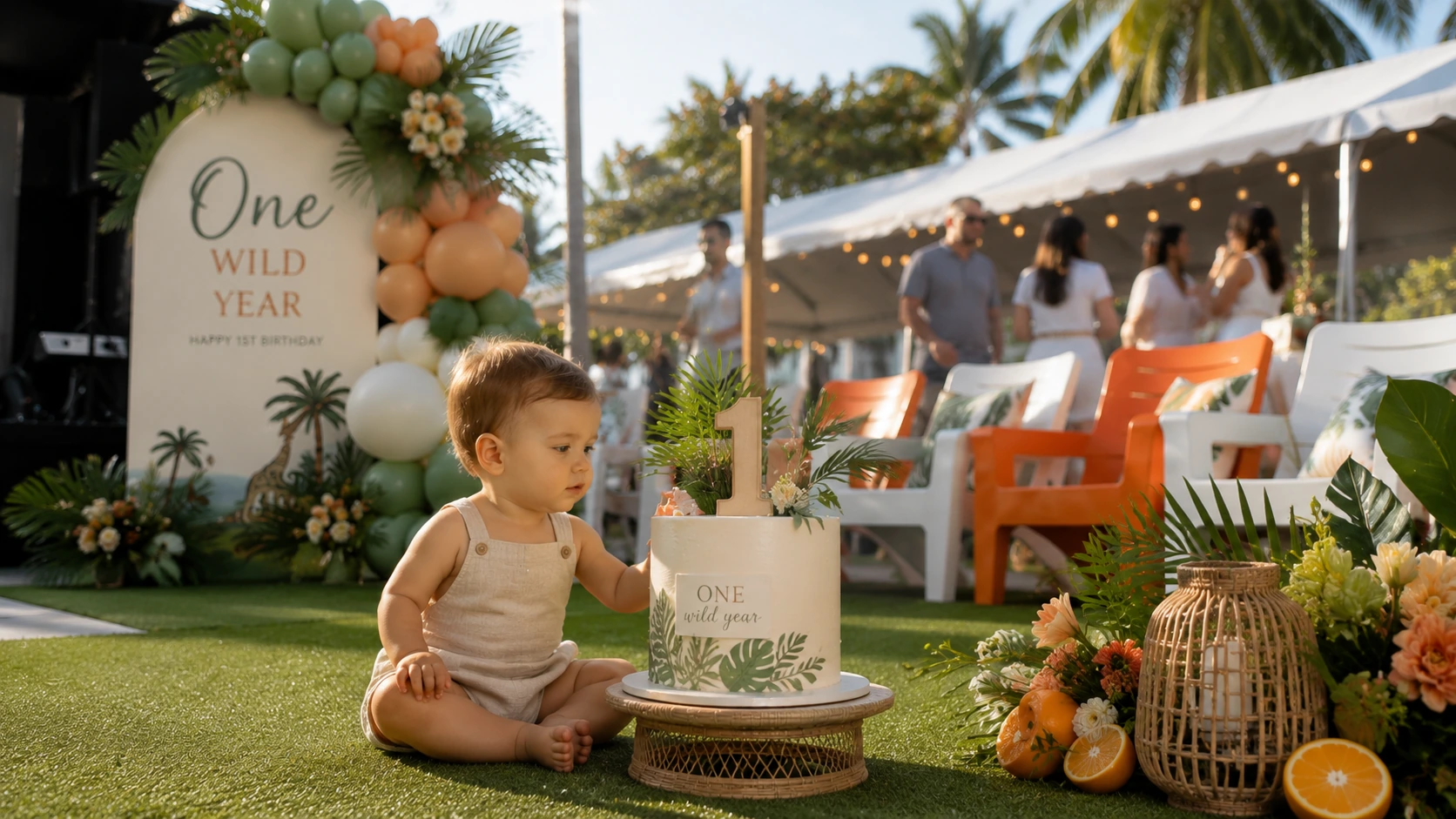 Birthday party celebration with waterfront views at Celebration Park Naples Florida