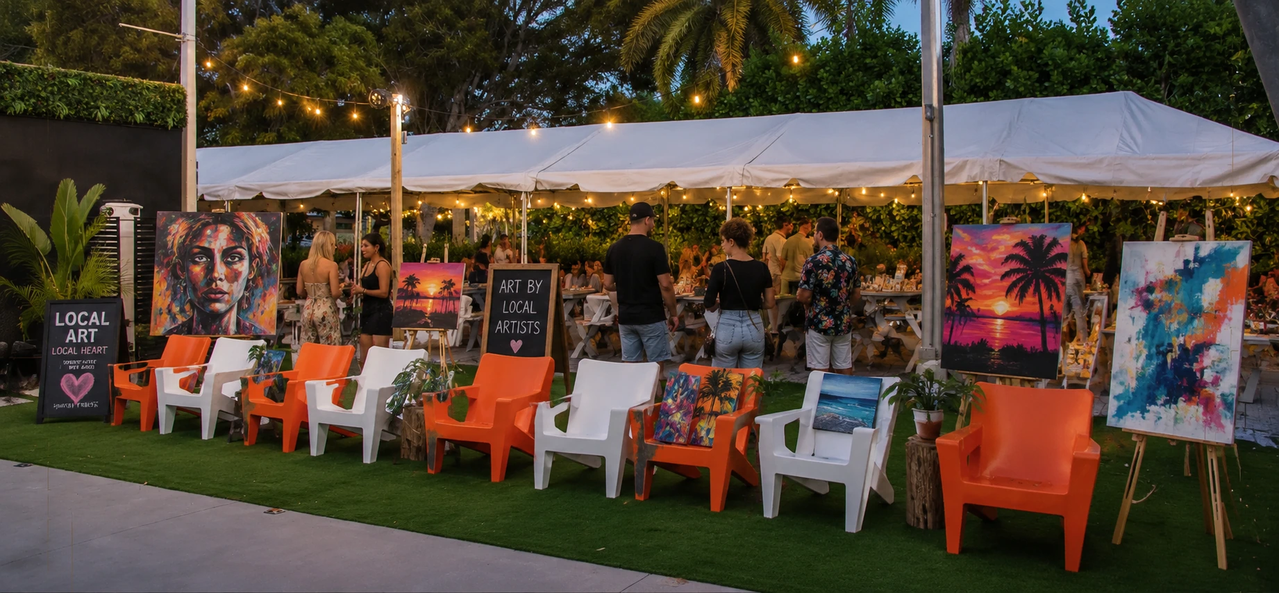 Corporate event with waterfront views and craft cocktails at Celebration Park Naples