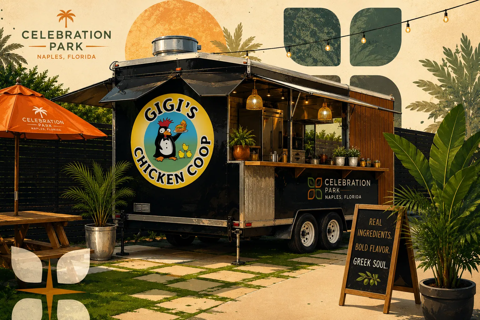 Gigi's Chicken Coop food truck at Celebration Park Naples — Chicken & Comfort Food