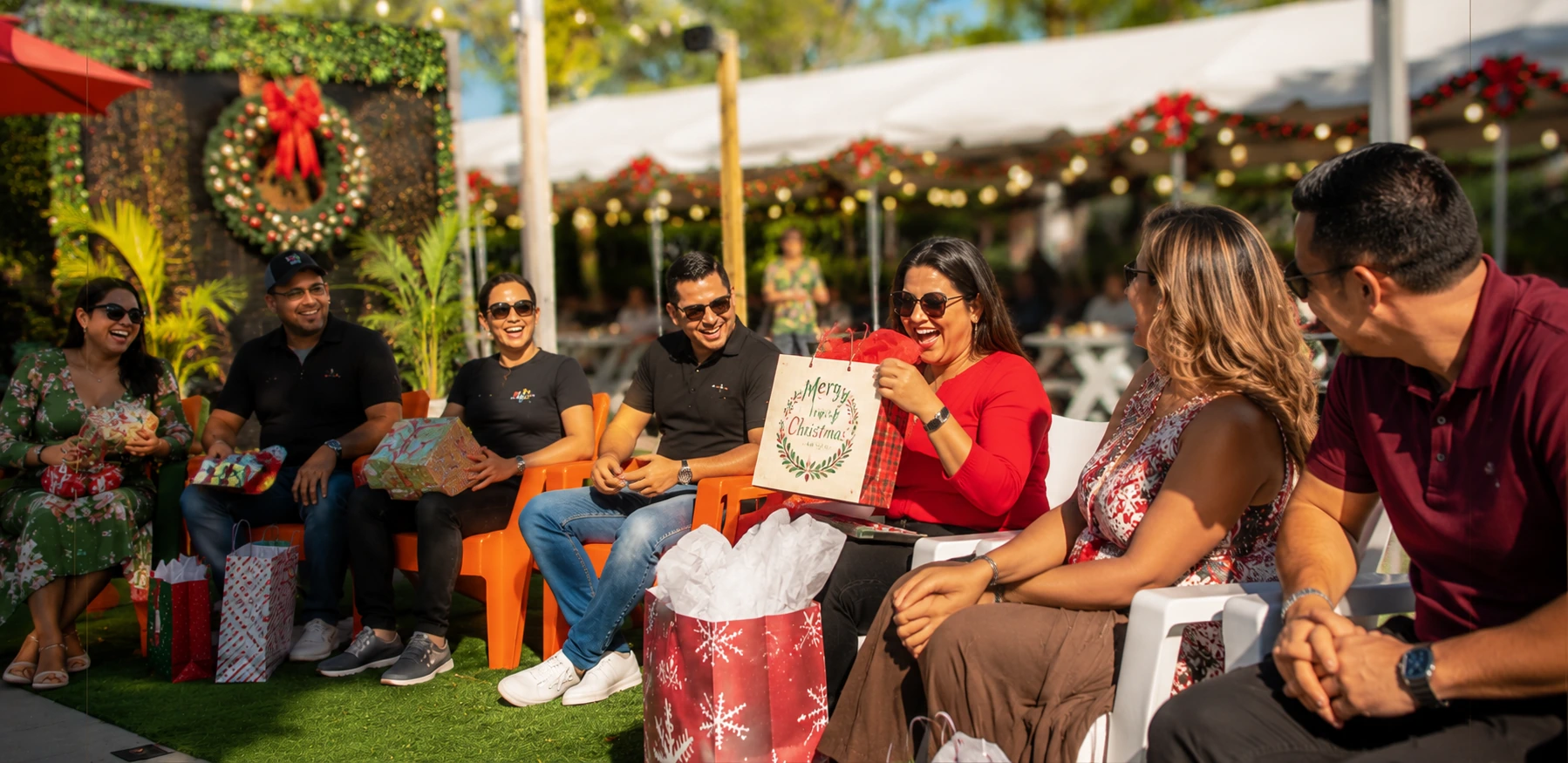 Holiday celebrations at Celebration Park Naples waterfront with festive seasonal atmosphere
